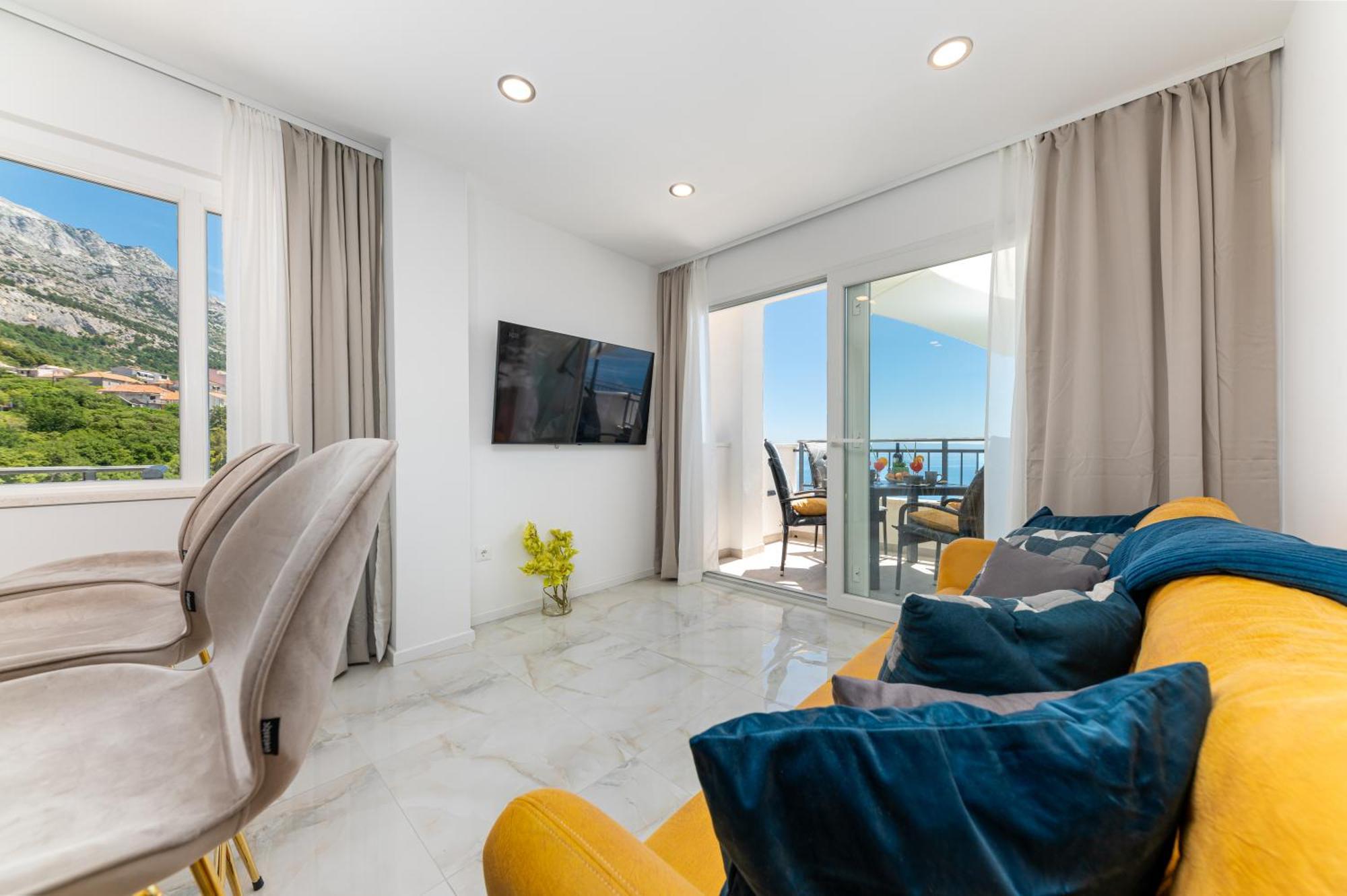 Seaview Apartments Nives Brela Dış mekan fotoğraf