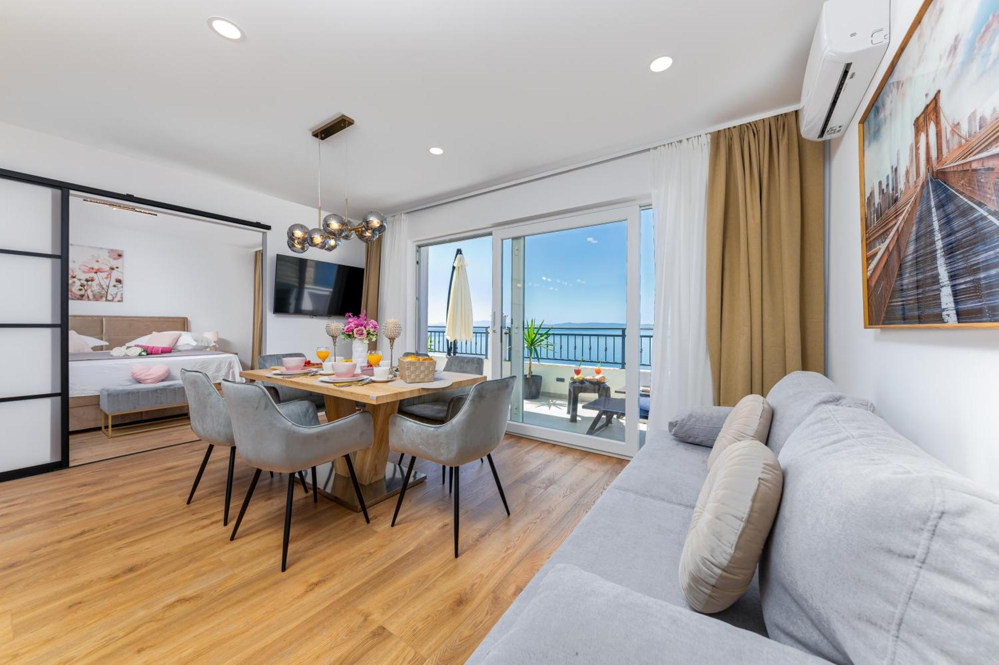 Seaview Apartments Nives Brela Dış mekan fotoğraf