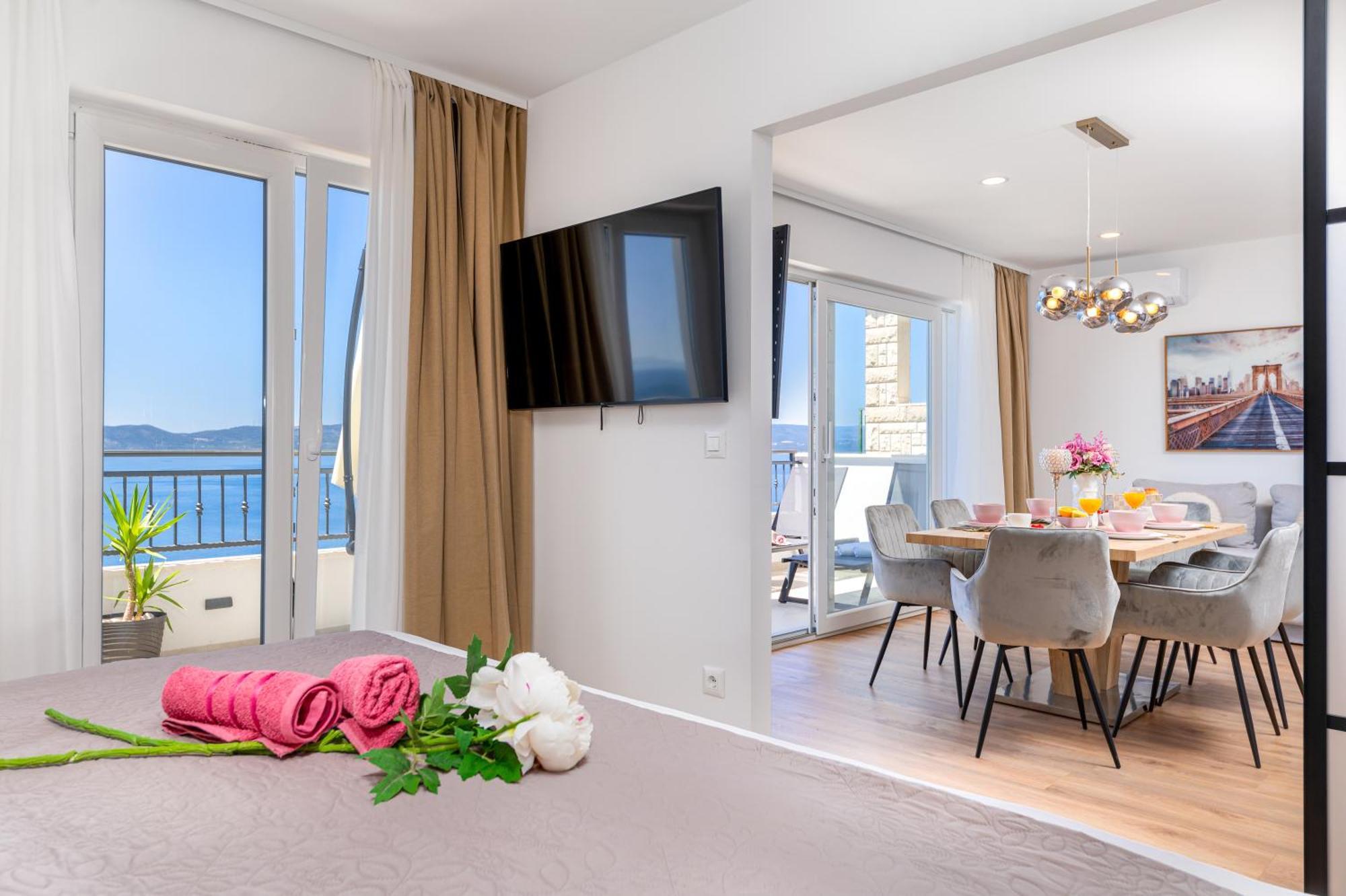 Seaview Apartments Nives Brela Dış mekan fotoğraf